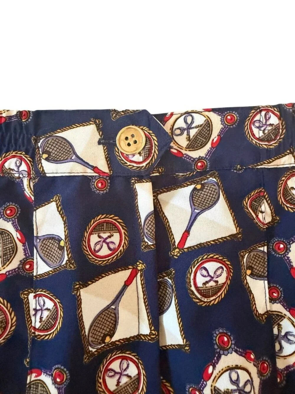 WESTBOUND Vintage Tennis Print High Waist Skirt Size 12